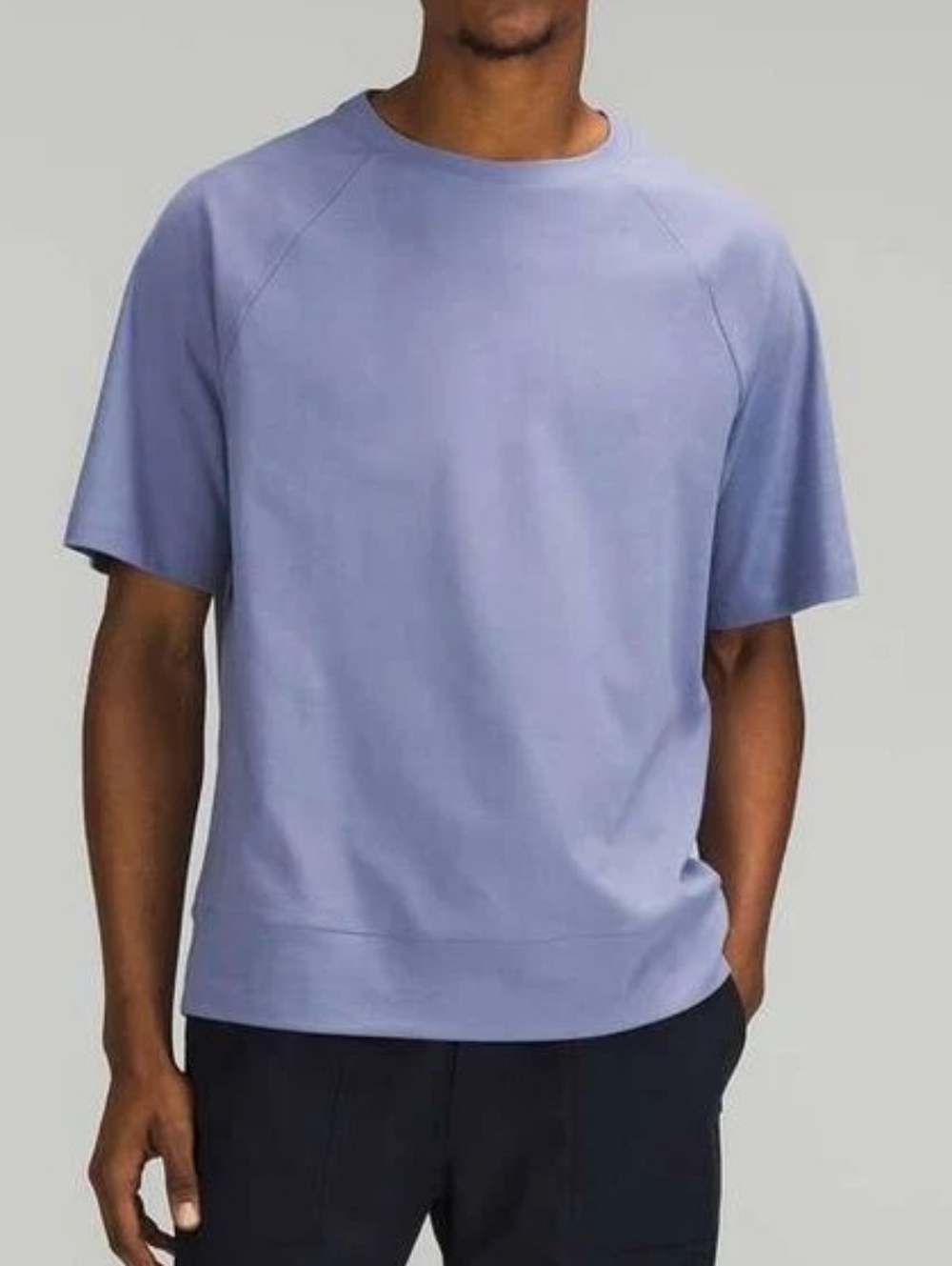 Lululemon Heavyweight Crepe Short Sleeve Shirt Large Peri Purple Crew Tee